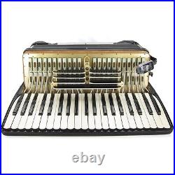 Pancordion Crucianelli Piano Accordion LMH 41 120, Black, Italy, Case, Terlinde