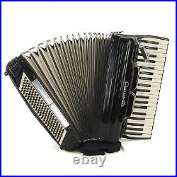 Pancordion Crucianelli Piano Accordion LMH 41 120, Black, Italy, Case, Terlinde