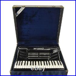 Pancordion Crucianelli Piano Accordion LMH 41 120, Black, Italy, Case, Terlinde