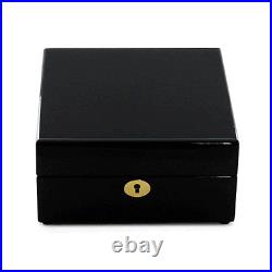 Piano Black Finish Wooden Six Watch Case / Watches Box (ALB5 BLK)