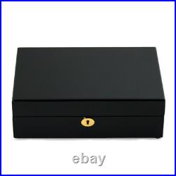 Piano Black Finish Wooden Ten Watch Case / Watches Box (ALB7 BLK)