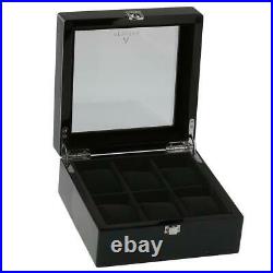 Piano Black Wooden Watch Collectors Box for 6 Watches by Aevitas