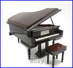 Piano Music Box with Bench and Black Case Musical Boxes Gift for Every Occasion