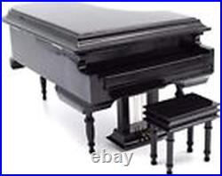 Piano Music Box with Bench and Case Musical Boxes Gift for Black