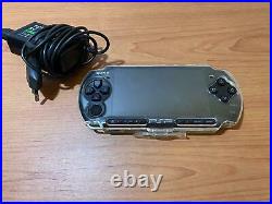 PlayStation Portable 3000 Piano Black Mint Condition Sony PSP Case Charger