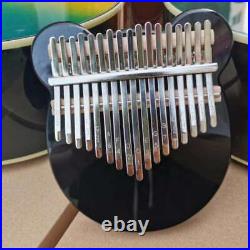 Professional Kalimba 17 Key Thumb Piano Black for Beginner with Case Sticker