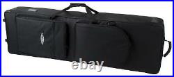 Professional Keyboard Stage Piano Bag Case Soft Padded with Trolley Handle 129cm