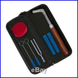 Professional Piano Tuner Kit Wrench Hammer Rubber Mutes Tool Storage Case Gift