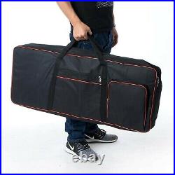 QEES 61 Note Keyboard Bag, Electric Piano Case, 600D Oxford Cloth with 10mm C