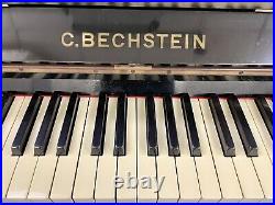 Rare Bechstein Model 6 Upright Grand Piano With Ornate Black Case C. 1908