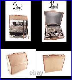 Rare German TOP Piano Accordion Weltmeister Unisella 80 bass, 8 reg. +Case&Straps