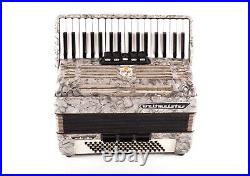 Rare German TOP Piano Accordion Weltmeister Unisella 80 bass, 8 reg. +Case&Straps