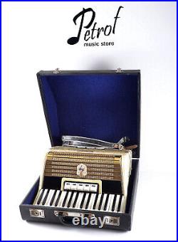 Rare Vintage German Made TOP Piano Accordion Weltmeister 60 bass, 8 switches