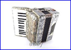 Rare Vintage German Made Top Piano Accordion Weltmeister 40 bass, 4r. +Case&Straps