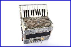 Rare Vintage German Made Top Piano Accordion Weltmeister 40 bass, 4r. +Case&Straps