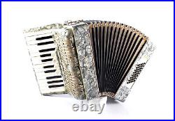 Rare Vintage German Made Top Piano Accordion Weltmeister 40 bass, 4r. +Case&Straps