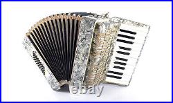 Rare Vintage German Made Top Piano Accordion Weltmeister 40 bass, 4r. +Case&Straps