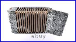 Rare Vintage German Made Top Piano Accordion Weltmeister 40 bass, 4r. +Case&Straps