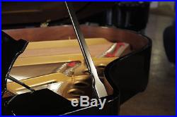 Rebuilt 1923, Steinway Model O grand piano with a black case. 5 year warranty