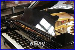 Rebuilt, 1951, Steinway Model S grand piano with a black case. 5 year warranty