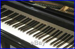 Rebuilt, Bechstein Model S baby grand piano with a black case. 5 year warranty