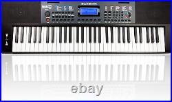 RockJam 61 Key Keyboard Piano with Pitch Bend, Power Supply, Sheet Music Stand