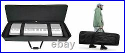 Rockville 88 Key Slim Padded Keyboard Gig Bag Case For KORG B1 Digital Piano
