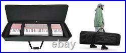 Rockville 88 Key Slim Padded Rigid Keyboard Gig Bag Case For NORD Piano 2 HA88