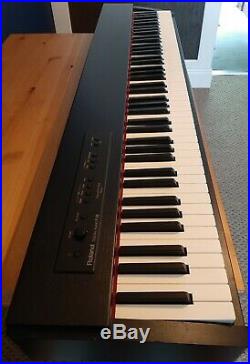 Roland F20 Digital Piano, 88 Keys. Black Veneer-effect casing. Pedal and manual