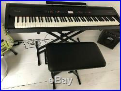 Roland Fp80 Digital Piano In Black. With Case, Stand And Stool