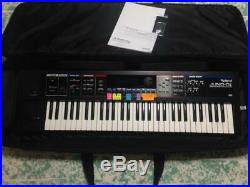 Roland Juno-Di 61 Keys synthesizer black keyboard WithAC Cable Electric Piano Case