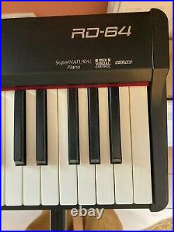 Roland RD 64 Digital Piano Excellent condition with case, stand & power supply