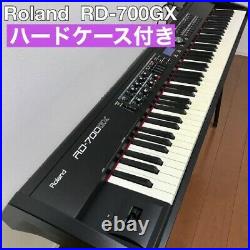 Roland RD-700GX stage keyboard piano with hard case Black from Japan Music