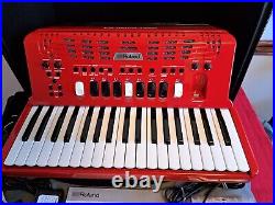 Roland V-accordion FR-4X Red Black Keyboard Type Soft case