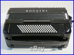 Rossini 96 Bass Piano Accordion in Black with Case Stunning