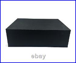 SHTWX White Piano Music Box with Bench and Black Case Musical Boxes Gift for