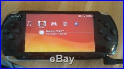 SONY PSP Slim & Lite Piano Black 3003PB with protective case. Boxed
