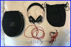 Sennheiser Momentum 2 On Ear Red/Piano Black Excellent Condition Case/Bag
