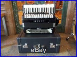 Sonart by De Luca Full Sized Piano Accordion Model S. 493 with Mic & Case Black