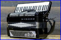 Sonata 120-Bass 41-Key 5-Treble Switches Small Size Black Piano Accordion withCase