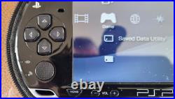 Sony 2003 PSP-2003 PB Console With 10 Games, Cases, boxed-Piano Black-Great Cond