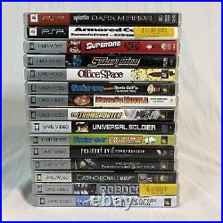Sony PSP-1001 Black System Bundle with15 Movies 2 Games And Case READ