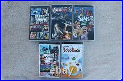 Sony PSP 1004 Console 512MB Memory Card with Case and 5 Games Bundle