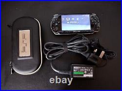 Sony PSP 2000 PlayStation Portable System Piano Black with case