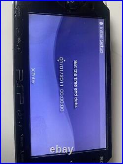 Sony PSP 2003 Console Piano Black Bundle- Hard Case? + 20 Games 1 Film & Charger