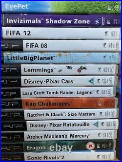 Sony PSP-2003 -Piano Black 26 Games, Camera, 2 Films, Case, Charger & 1gb Card