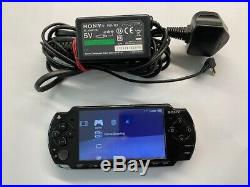 Sony PSP 2003 Piano Black Tested With Charger, Case And Memory Card