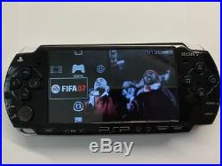 Sony PSP 2003 Piano Black Tested With Charger, Case And Memory Card