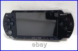 Sony PSP 2003 PlayStation Portable System Piano Black + Games Bundle + Case Exc