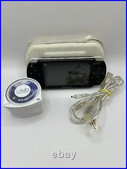 Sony PSP 2003 PlayStation Portable System Piano Black X6 Games X6 Movies & Case